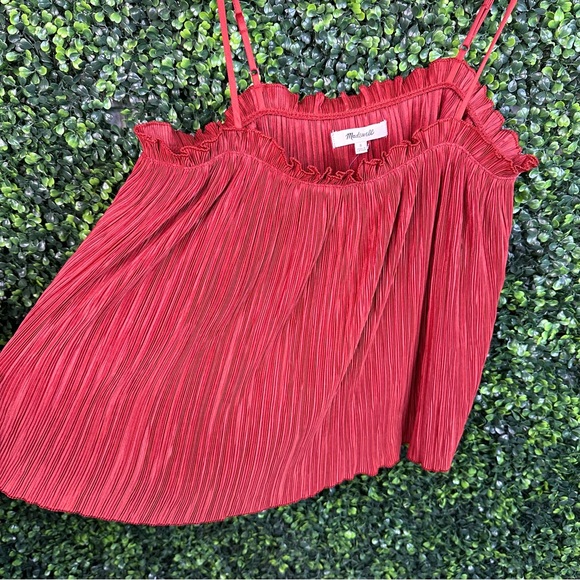 Madewell pleated flowey top nwt - Picture 5 of 8